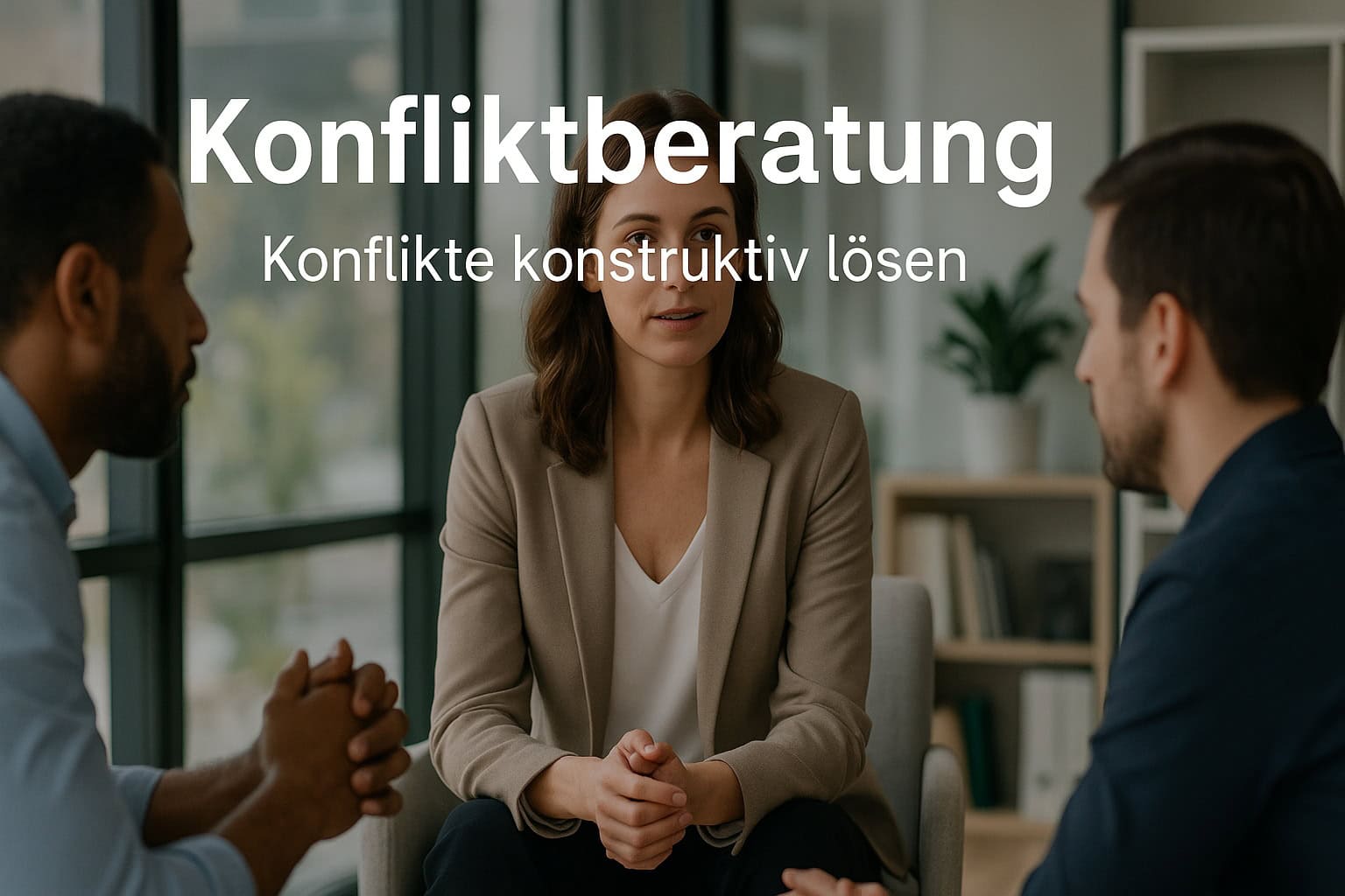 Menschen diskutieren Konfliktlösung in einem Büro